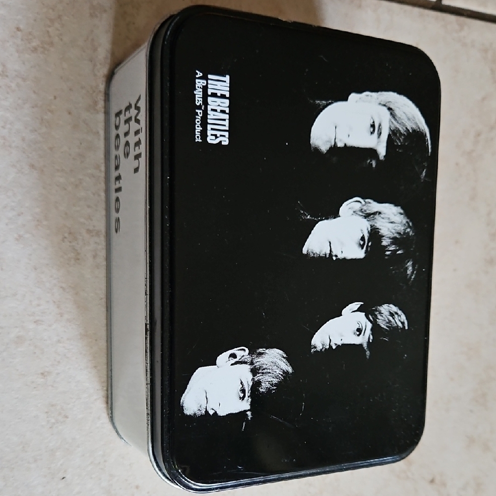 The Beatles Black and White Card Game Tin